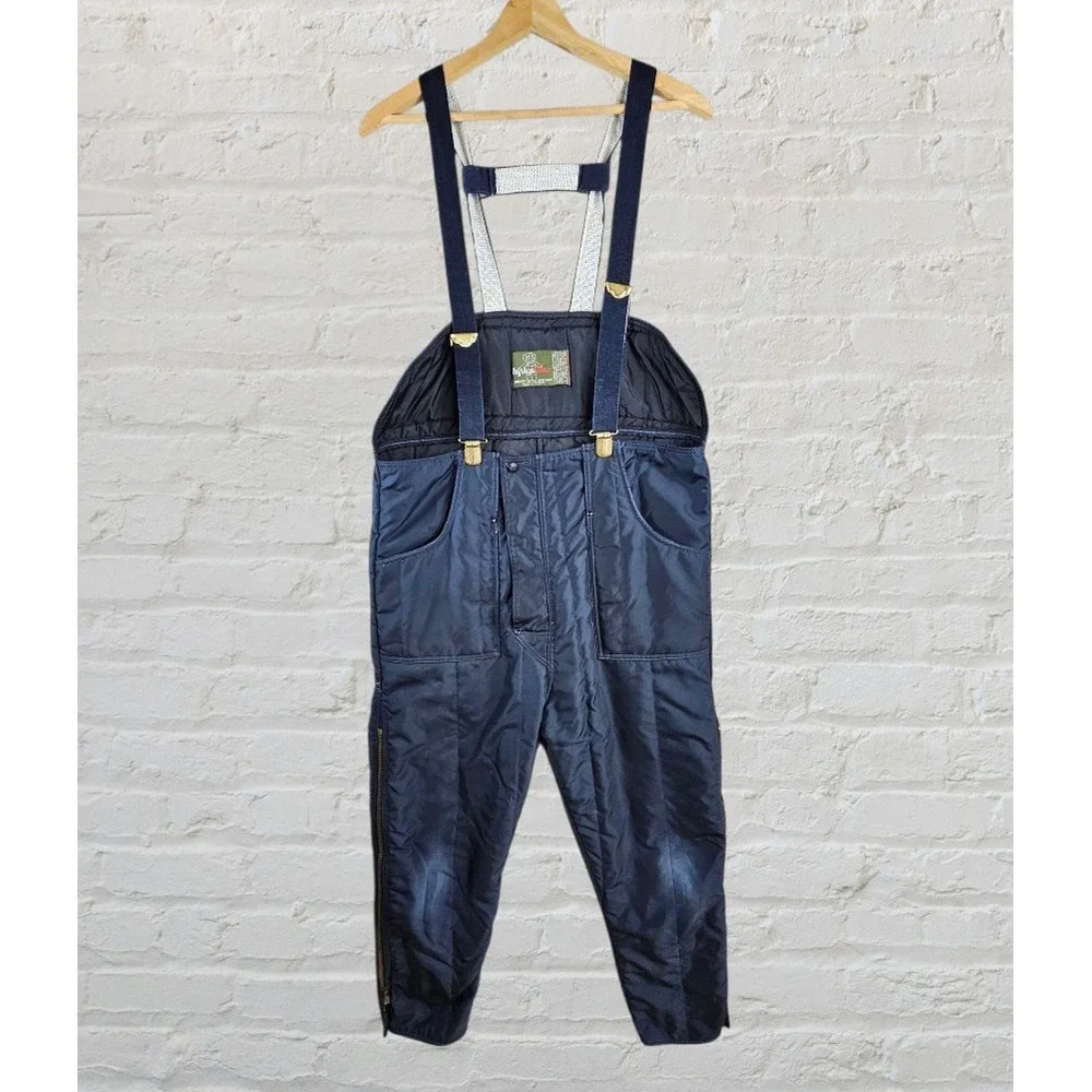 Vintage Refrigiwear Bibs‎ Overalls 345 Insulated Overalls Mens Medium Made USA